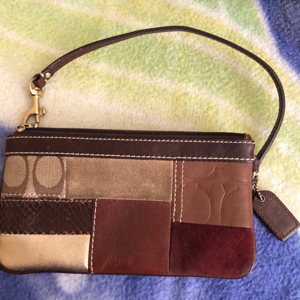 COACH multi colored wristlet - Picture 2 of 3